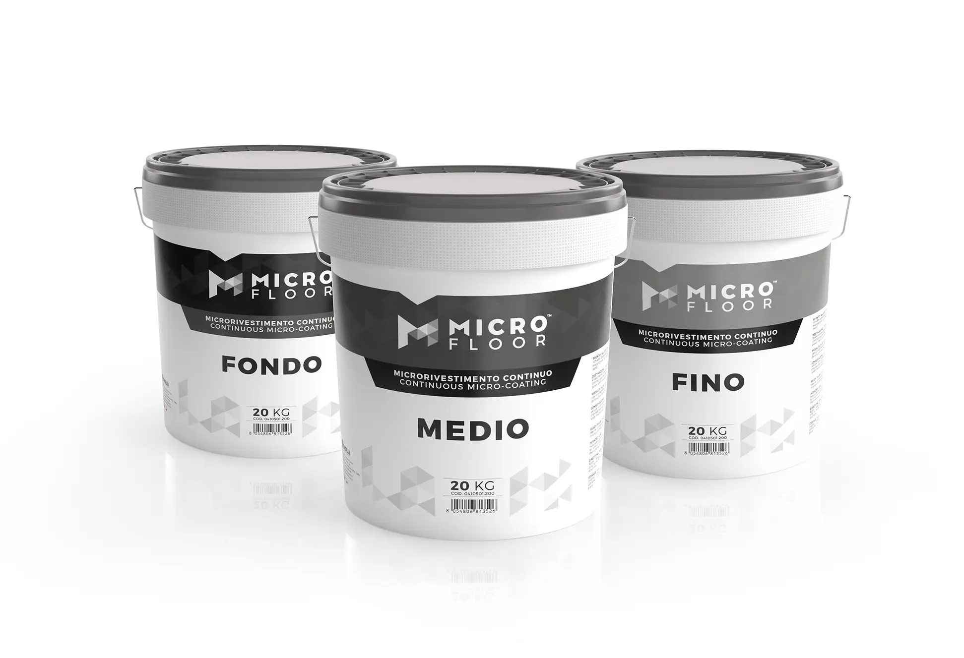 Microfloor Fondo Medio Fino - contenitori microrivestimento continuo 20kg Colorificio Giolli